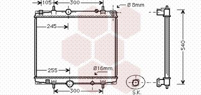 Van Wezel 40002274 - Radiators, Motora dzesēšanas sistēma autodraugiem.lv