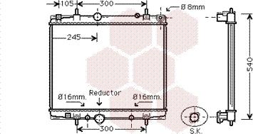 Van Wezel 40002276 - Radiators, Motora dzesēšanas sistēma autodraugiem.lv