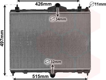 Van Wezel 40012701 - Radiators, Motora dzesēšanas sistēma autodraugiem.lv