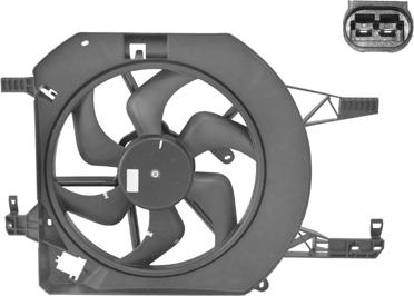 Van Wezel 4394746 - Ventilators, Motora dzesēšanas sistēma autodraugiem.lv