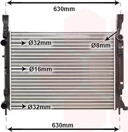 Van Wezel 43002469 - Radiators, Motora dzesēšanas sistēma autodraugiem.lv