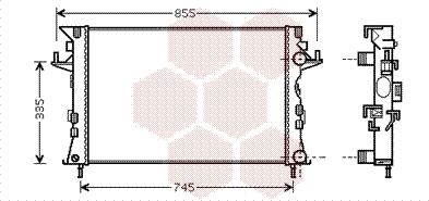 Van Wezel 43002438 - Radiators, Motora dzesēšanas sistēma autodraugiem.lv