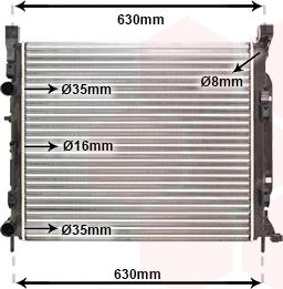 Van Wezel 43002470 - Radiators, Motora dzesēšanas sistēma autodraugiem.lv