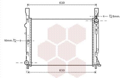 Van Wezel 43002472 - Radiators, Motora dzesēšanas sistēma autodraugiem.lv