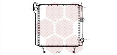 Van Wezel 43002040 - Radiators, Motora dzesēšanas sistēma autodraugiem.lv