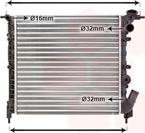 Van Wezel 43002041 - Radiators, Motora dzesēšanas sistēma autodraugiem.lv