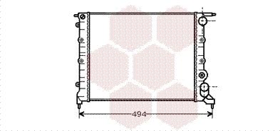 Van Wezel 43002043 - Radiators, Motora dzesēšanas sistēma autodraugiem.lv