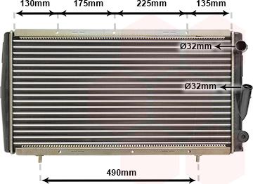 Van Wezel 43002084 - Radiators, Motora dzesēšanas sistēma autodraugiem.lv