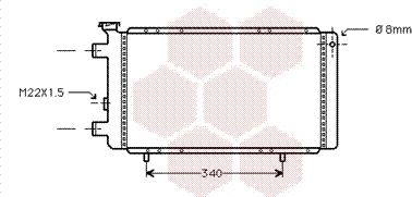 Van Wezel 43002022 - Radiators, Motora dzesēšanas sistēma autodraugiem.lv