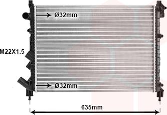 Van Wezel 43002164 - Radiators, Motora dzesēšanas sistēma autodraugiem.lv