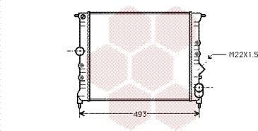 Van Wezel 43002119 - Radiators, Motora dzesēšanas sistēma autodraugiem.lv