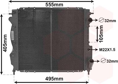 Van Wezel 43002130 - Radiators, Motora dzesēšanas sistēma autodraugiem.lv