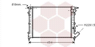 Van Wezel 43002132 - Radiators, Motora dzesēšanas sistēma autodraugiem.lv