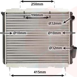 Van Wezel 43002128 - Radiators, Motora dzesēšanas sistēma autodraugiem.lv