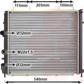 Van Wezel 43002174 - Radiators, Motora dzesēšanas sistēma autodraugiem.lv