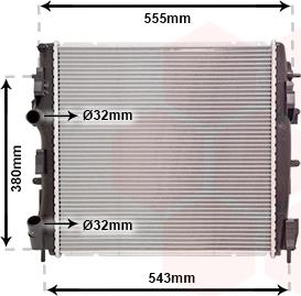 Van Wezel 43002399 - Radiators, Motora dzesēšanas sistēma autodraugiem.lv