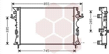 Van Wezel 43002300 - Radiators, Motora dzesēšanas sistēma autodraugiem.lv