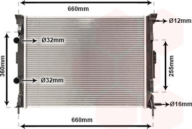 Van Wezel 43002308 - Radiators, Motora dzesēšanas sistēma autodraugiem.lv