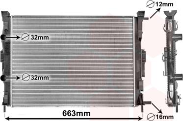 Van Wezel 43002307 - Radiators, Motora dzesēšanas sistēma autodraugiem.lv