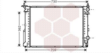 Van Wezel 43002319 - Radiators, Motora dzesēšanas sistēma autodraugiem.lv