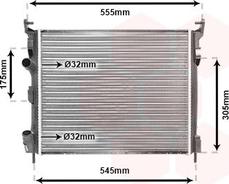 Van Wezel 43002326 - Radiators, Motora dzesēšanas sistēma autodraugiem.lv