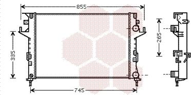 Van Wezel 43002291 - Radiators, Motora dzesēšanas sistēma autodraugiem.lv