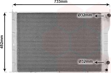 Van Wezel 43002293 - Radiators, Motora dzesēšanas sistēma autodraugiem.lv