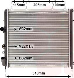 Van Wezel 43002215 - Radiators, Motora dzesēšanas sistēma autodraugiem.lv