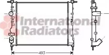 Van Wezel 43002218 - Radiators, Motora dzesēšanas sistēma autodraugiem.lv