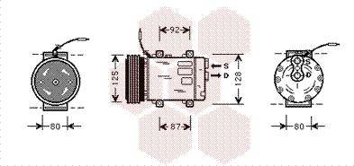 Van Wezel 4300K067 - Kompresors, Gaisa kond. sistēma autodraugiem.lv