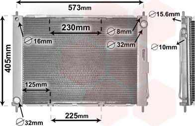 Van Wezel 4300M405 - Radiators, Motora dzesēšanas sistēma autodraugiem.lv