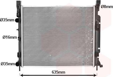 Van Wezel 43012470 - Radiators, Motora dzesēšanas sistēma autodraugiem.lv