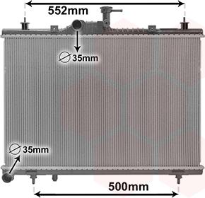 Van Wezel 43012705 - Radiators, Motora dzesēšanas sistēma autodraugiem.lv