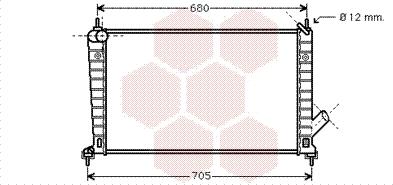 Van Wezel 47002061 - Radiators, Motora dzesēšanas sistēma autodraugiem.lv