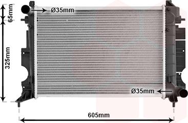 Van Wezel 47002026 - Radiators, Motora dzesēšanas sistēma autodraugiem.lv