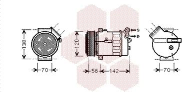 Van Wezel 4700K067 - Kompresors, Gaisa kond. sistēma autodraugiem.lv