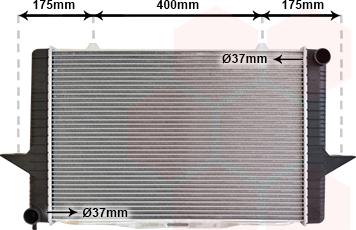 Van Wezel 59002063 - Radiators, Motora dzesēšanas sistēma autodraugiem.lv