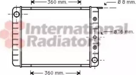 Van Wezel 59002003 - Radiators, Motora dzesēšanas sistēma autodraugiem.lv