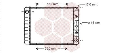 Van Wezel 59002039 - Radiators, Motora dzesēšanas sistēma autodraugiem.lv