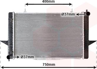 Van Wezel 59002118 - Radiators, Motora dzesēšanas sistēma autodraugiem.lv