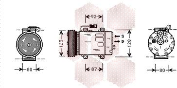 Van Wezel 5900K029 - Kompresors, Gaisa kond. sistēma autodraugiem.lv