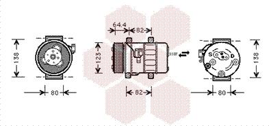 Van Wezel 5900K113 - Kompresors, Gaisa kond. sistēma autodraugiem.lv