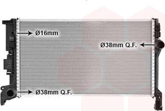 Van Wezel 59012702 - Radiators, Motora dzesēšanas sistēma autodraugiem.lv