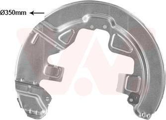 Van Wezel 5922371 - Dubļu sargs, Bremžu disks autodraugiem.lv