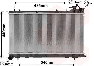 Van Wezel 51002103 - Radiators, Motora dzesēšanas sistēma autodraugiem.lv