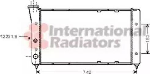 Van Wezel 58002091 - Radiators, Motora dzesēšanas sistēma autodraugiem.lv