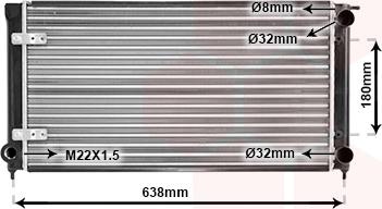 Van Wezel 58002048 - Radiators, Motora dzesēšanas sistēma autodraugiem.lv