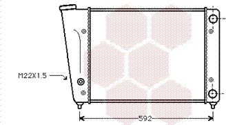 Van Wezel 58002059 - Radiators, Motora dzesēšanas sistēma autodraugiem.lv