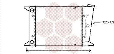 Van Wezel 58002006 - Radiators, Motora dzesēšanas sistēma autodraugiem.lv