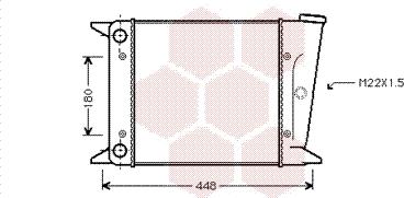 Van Wezel 58002001 - Radiators, Motora dzesēšanas sistēma autodraugiem.lv